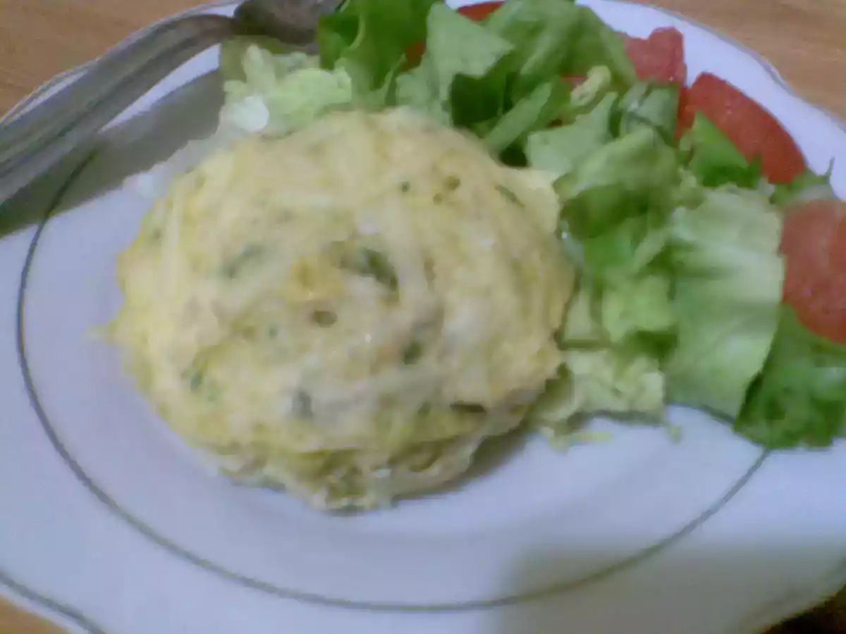 mini gratin au pommes de terre et courgettes râpées au microonde - photo 2