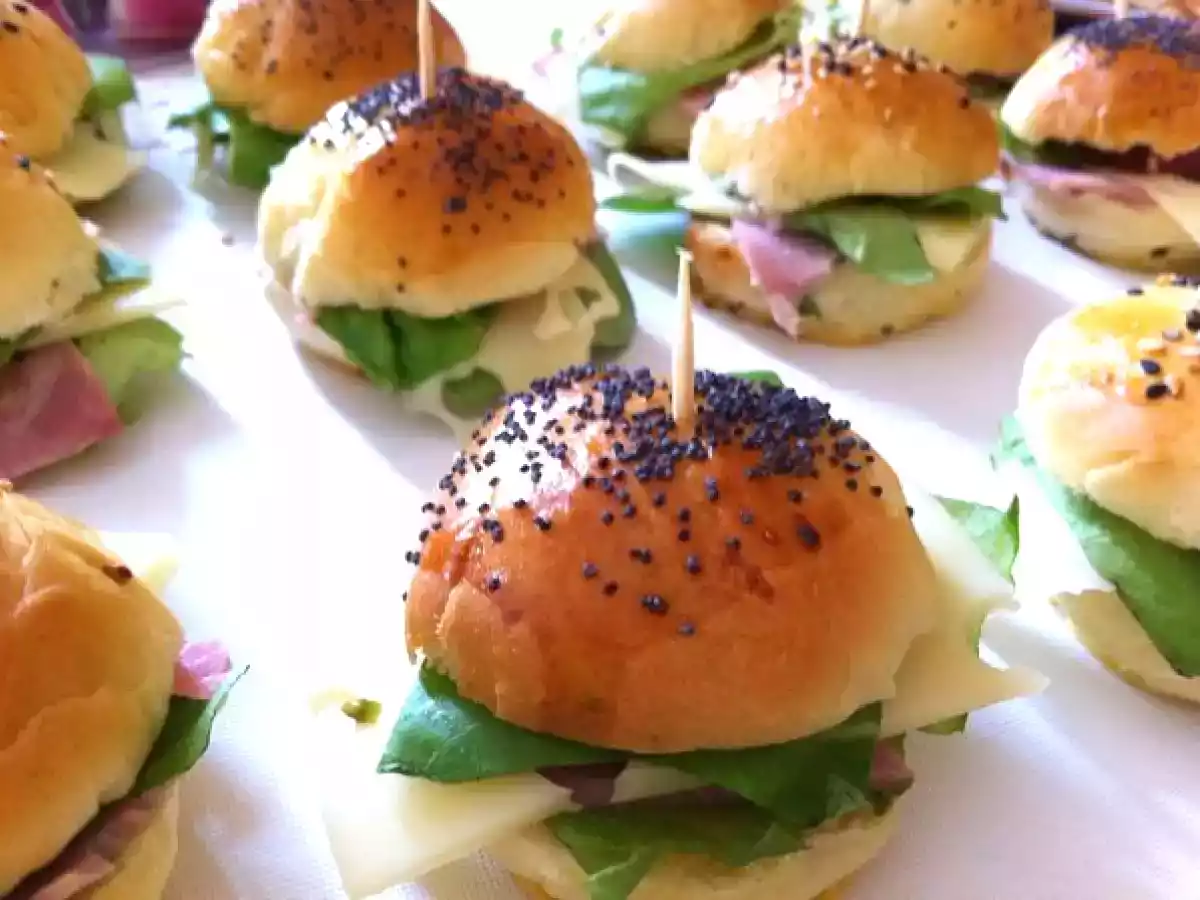 Mini Hamburger Maison Jambon Emmental