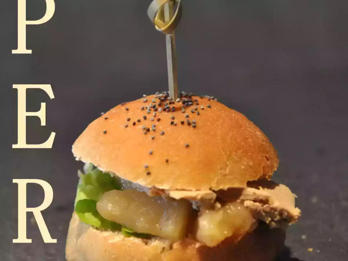 Mini-hamburgers au foie gras pour l'apéro