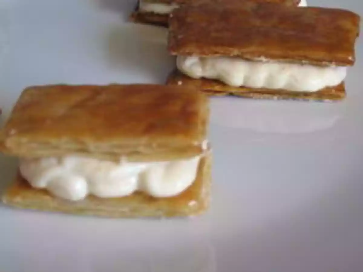 Mini mille feuille à la vanille et/ou au chocolat