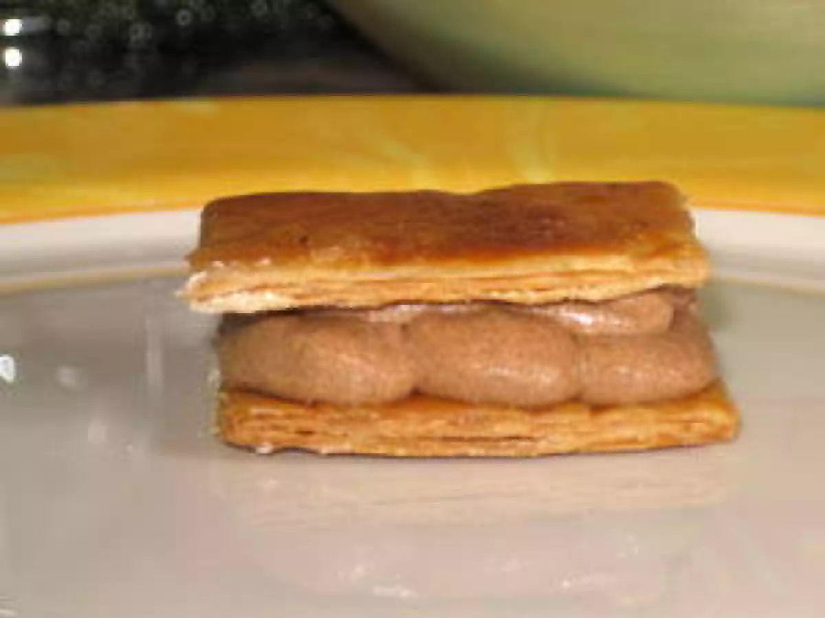 Mini mille feuille à la vanille et/ou au chocolat