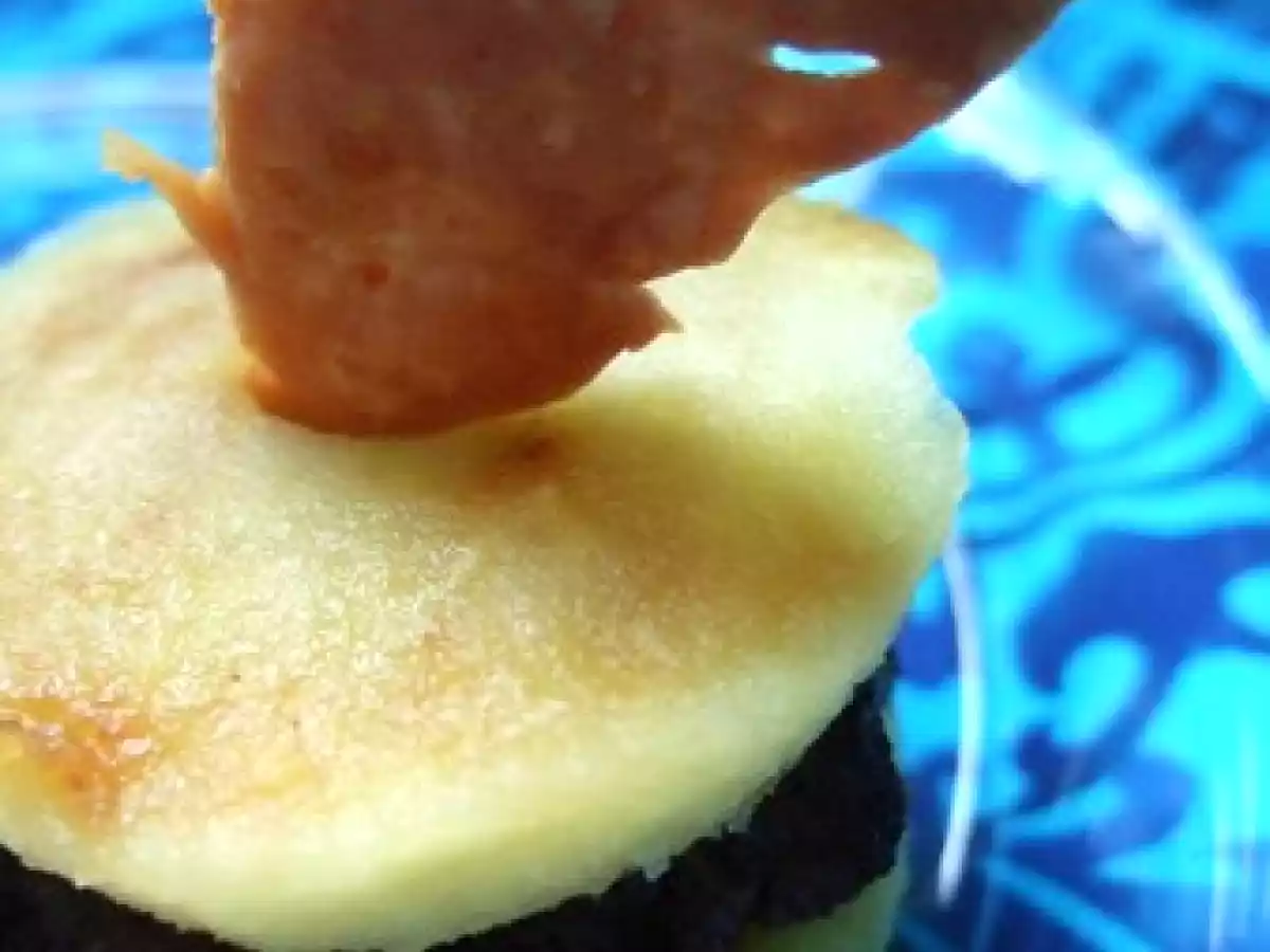 Mini millefeuille pomme-boudin