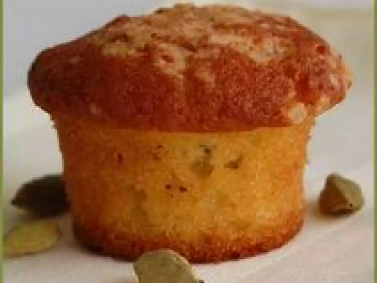 Mini moelleux au melon et à la cardamome, sans gluten et sans lactose