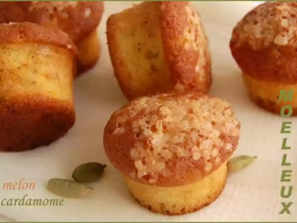 Mini moelleux au melon et à la cardamome, sans gluten et sans lactose - photo 2