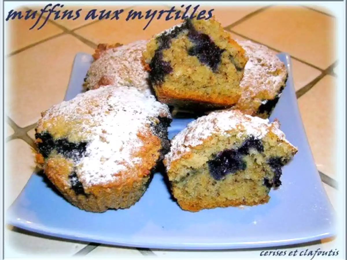 MINI MUFFINS AUX MYRTILLES ( sans gluten )