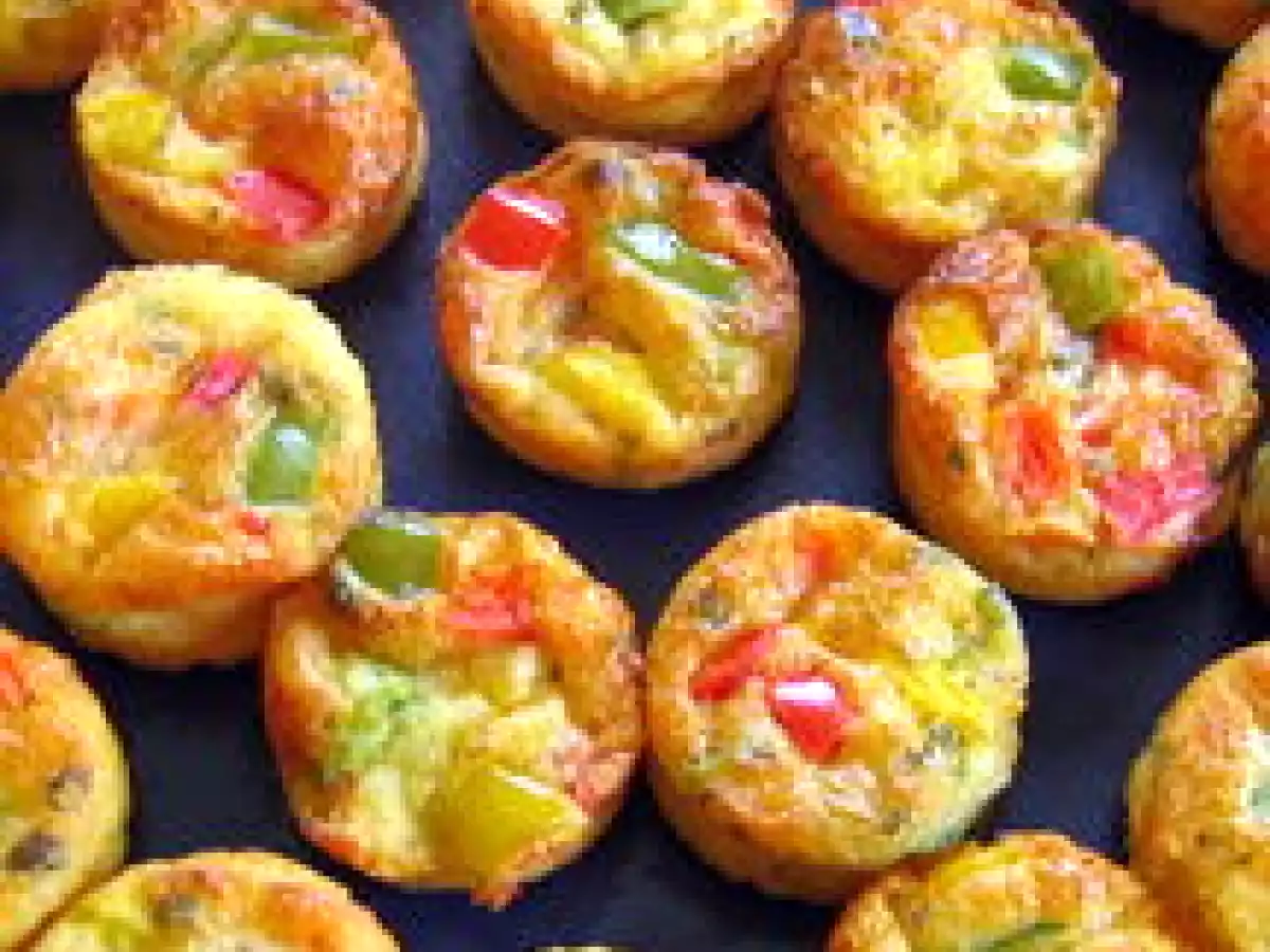 Mini muffins salés aux trois couleurs - photo 3