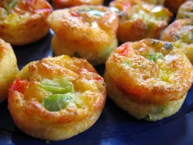 Mini muffins salés aux trois couleurs