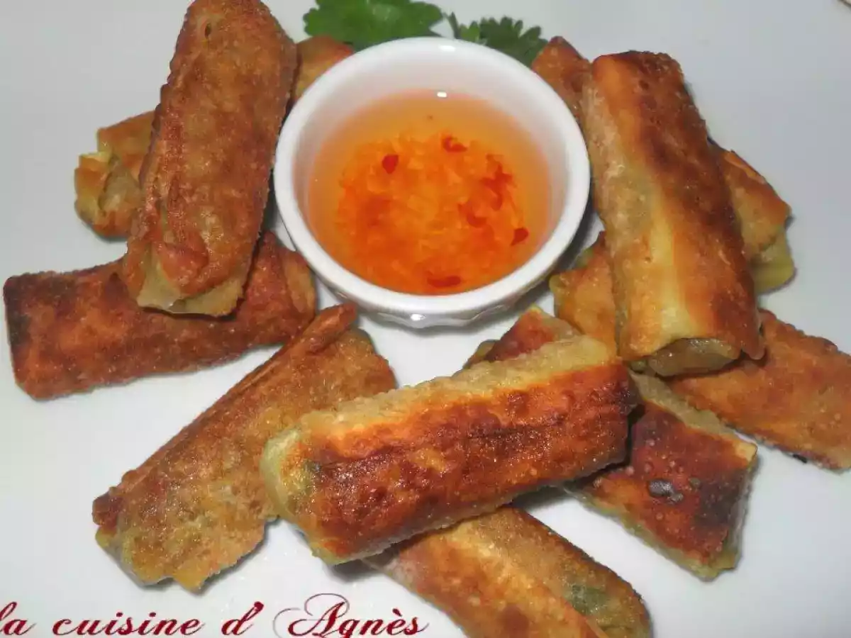 Mini nems au confit de canard et aux cèpes - photo 2