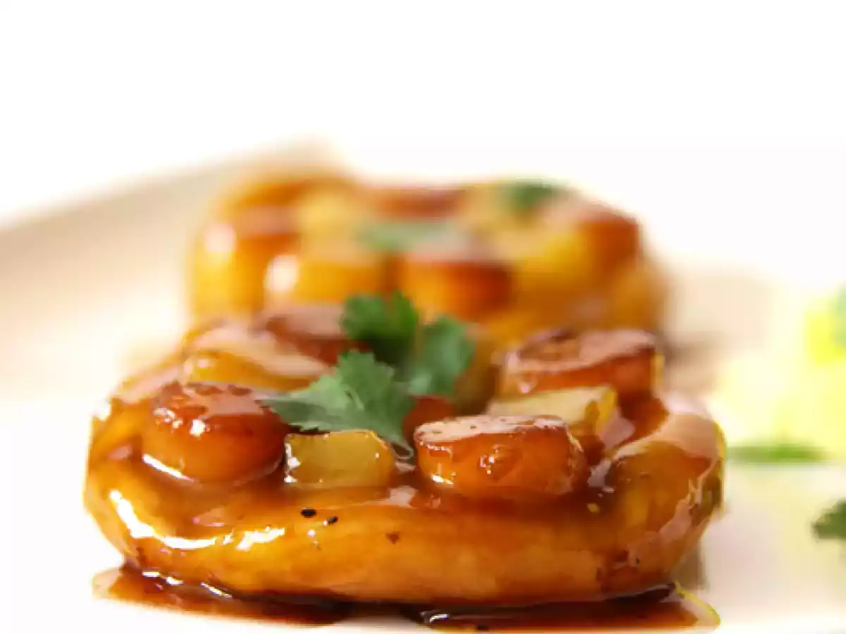 Mini Pizza Evasion façon Tatin #3 - aux Noix de pétoncles