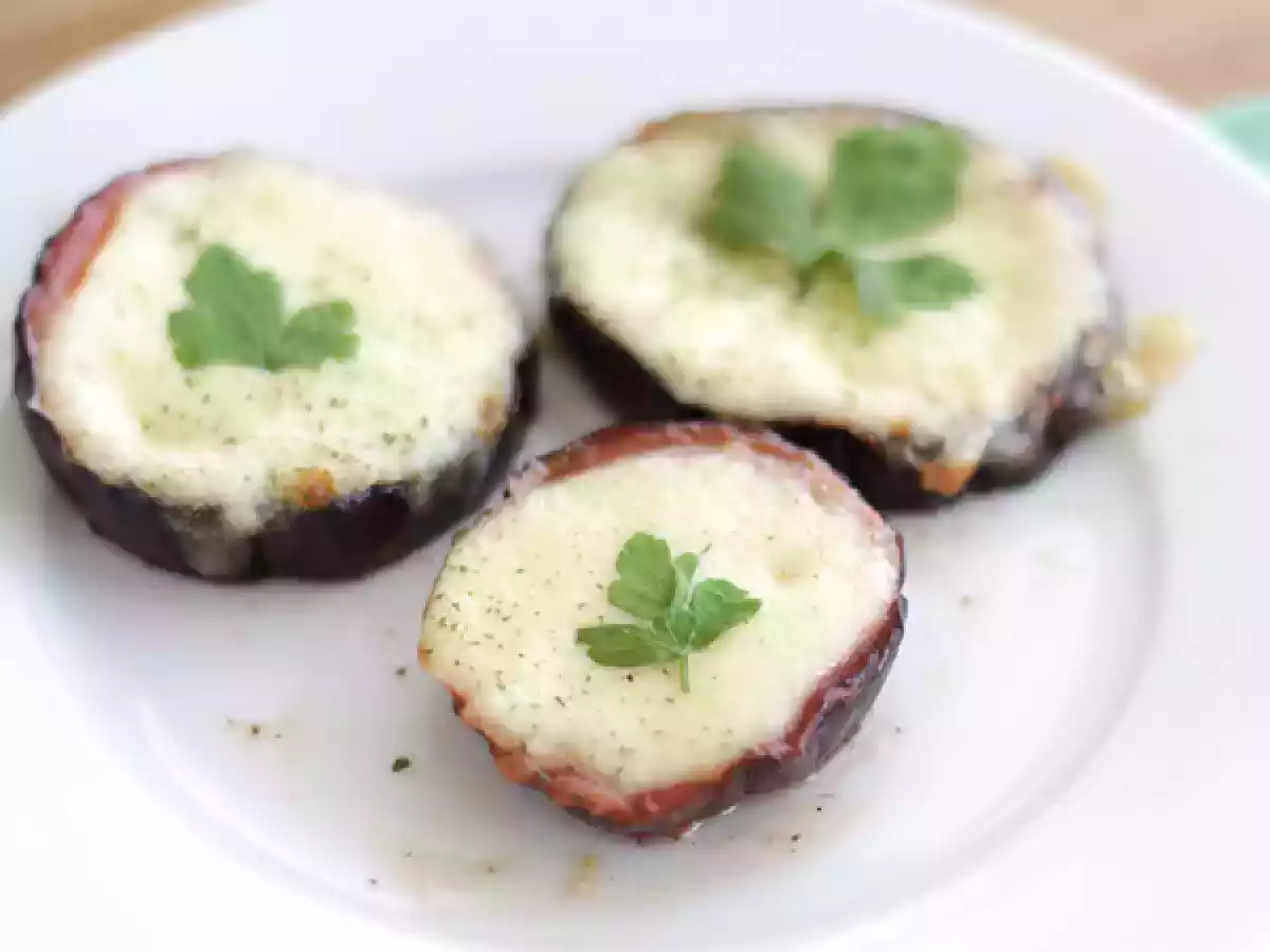 Mini pizzas d'aubergine
