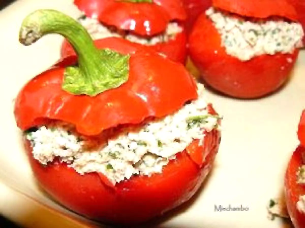 MINI POIVRONS FARCIS AU THON ET AUX ANCHOIS - photo 2