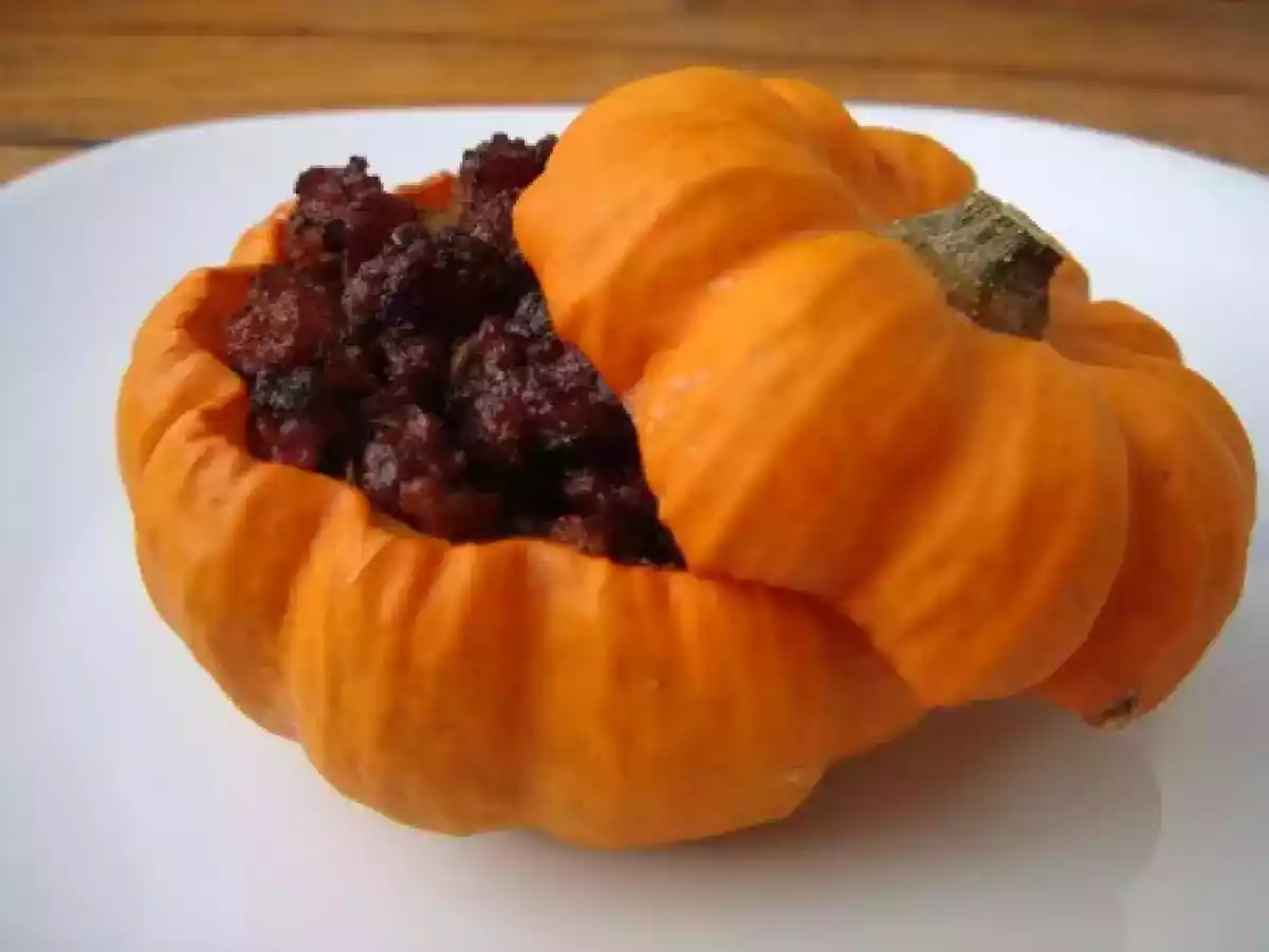 Mini potiron farci à la basquaise