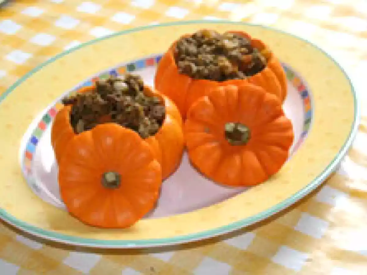 Mini potirons farcis à la viande - photo 2