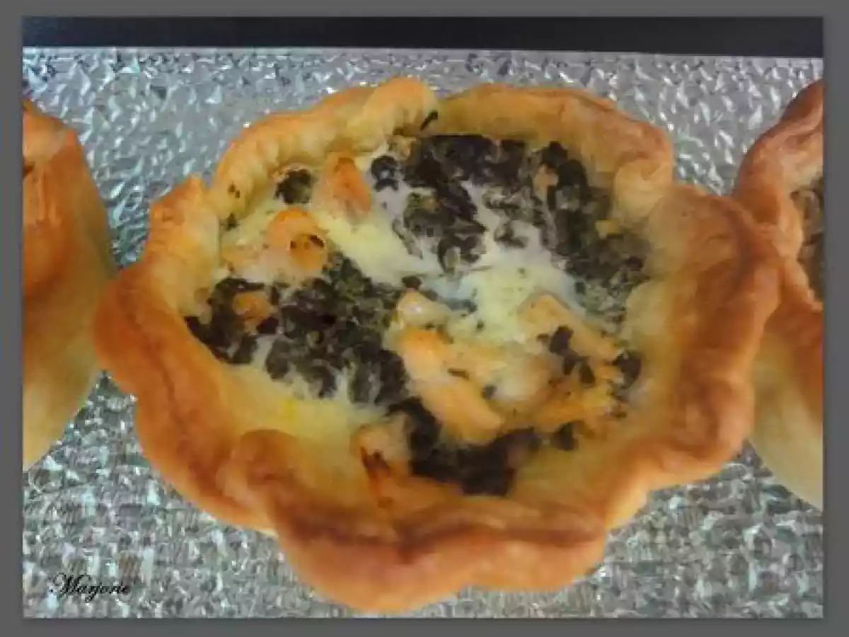 Mini quiche saumon-oseille