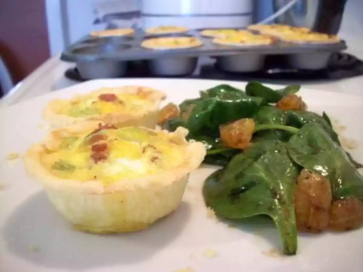 Mini quiches aux poireaux SANS GLUTEN - photo 2