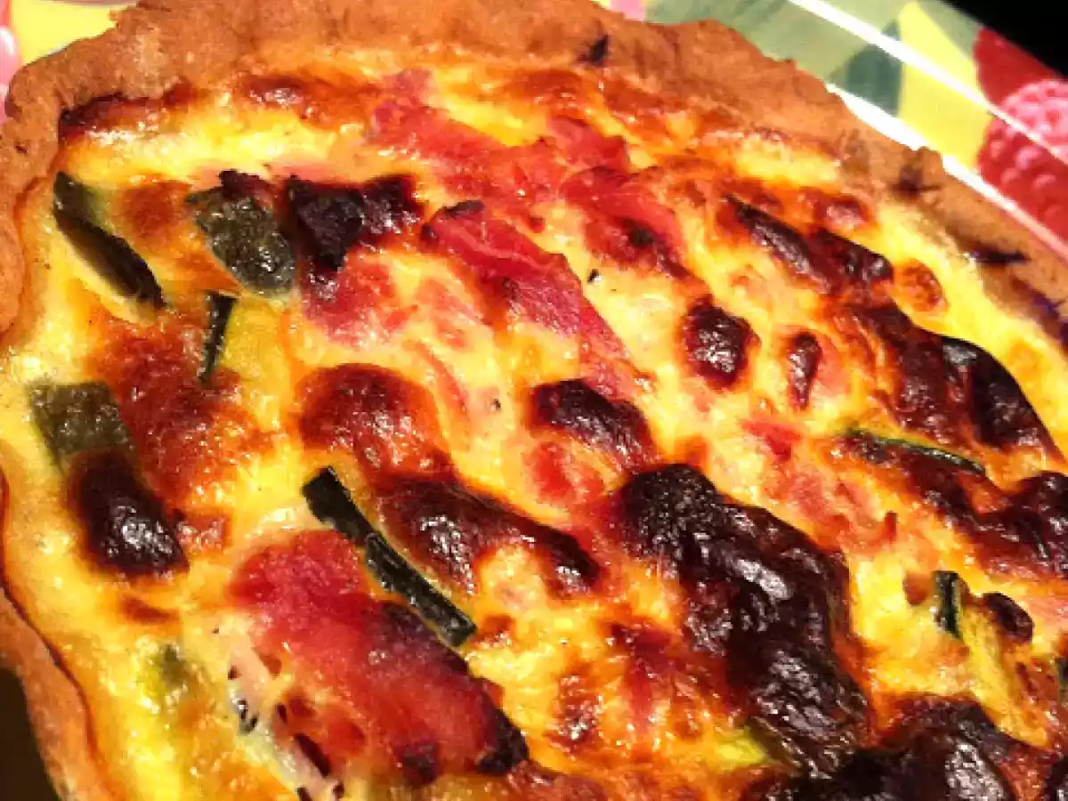 Mini quiches jambon courgette sur pâte brisée sans beurre !