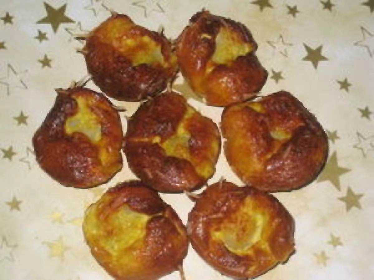 Mini quiches saint jacques/curry