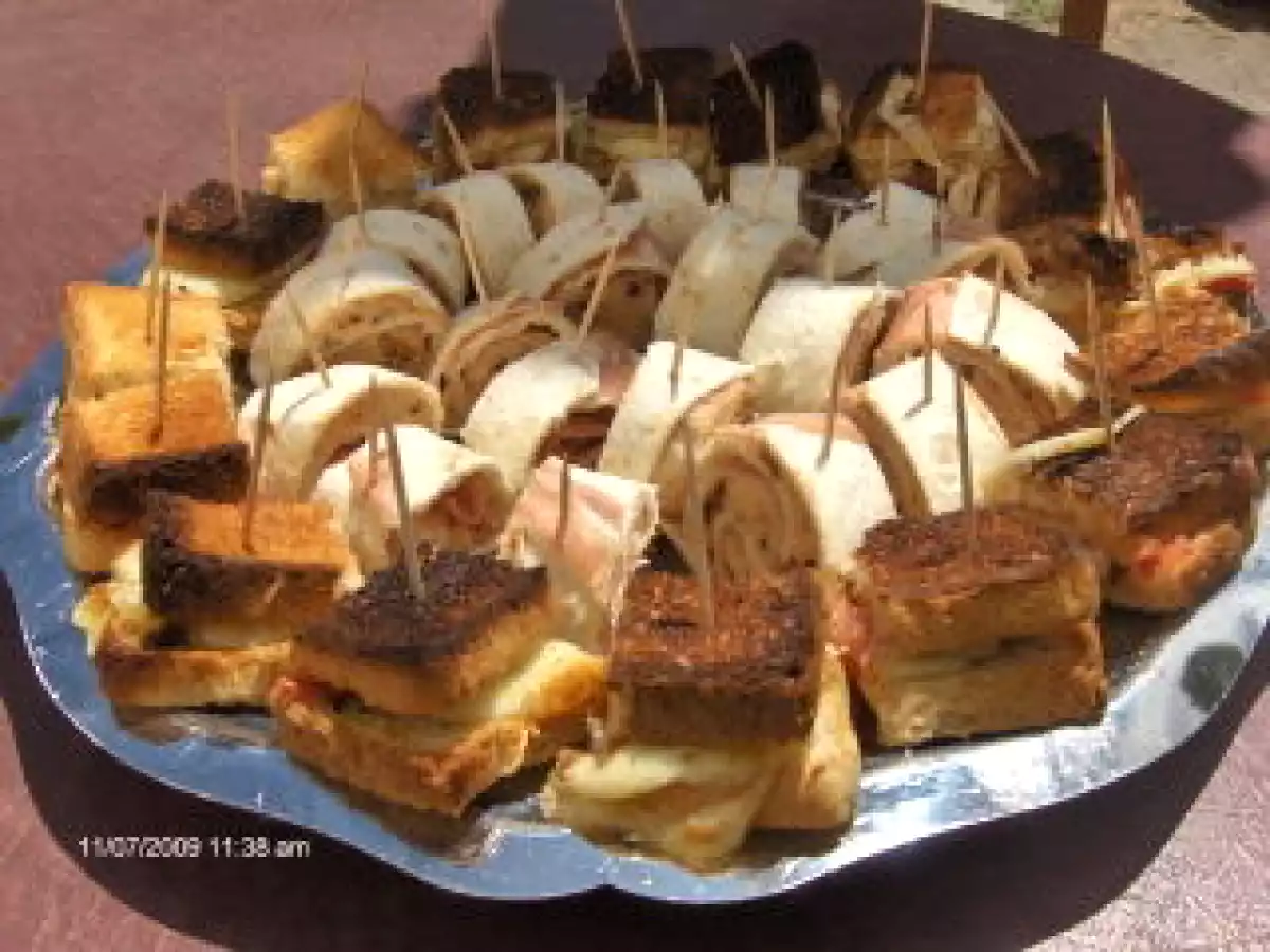 Mini-roulés de tortillas aux saveurs ensoleillées