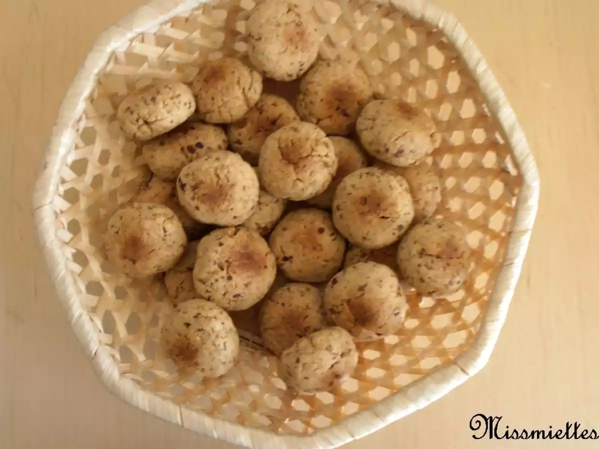 Mini sablés allégés aux noisettes