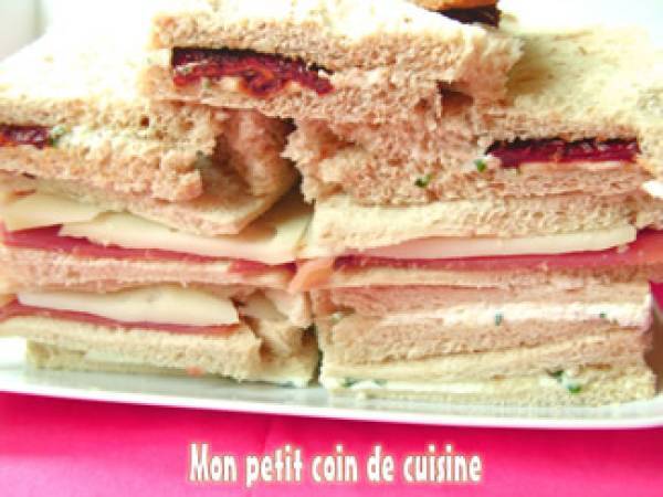 Mini sandwiches variés pour l'apéritif sans lait - Recette Ptitchef