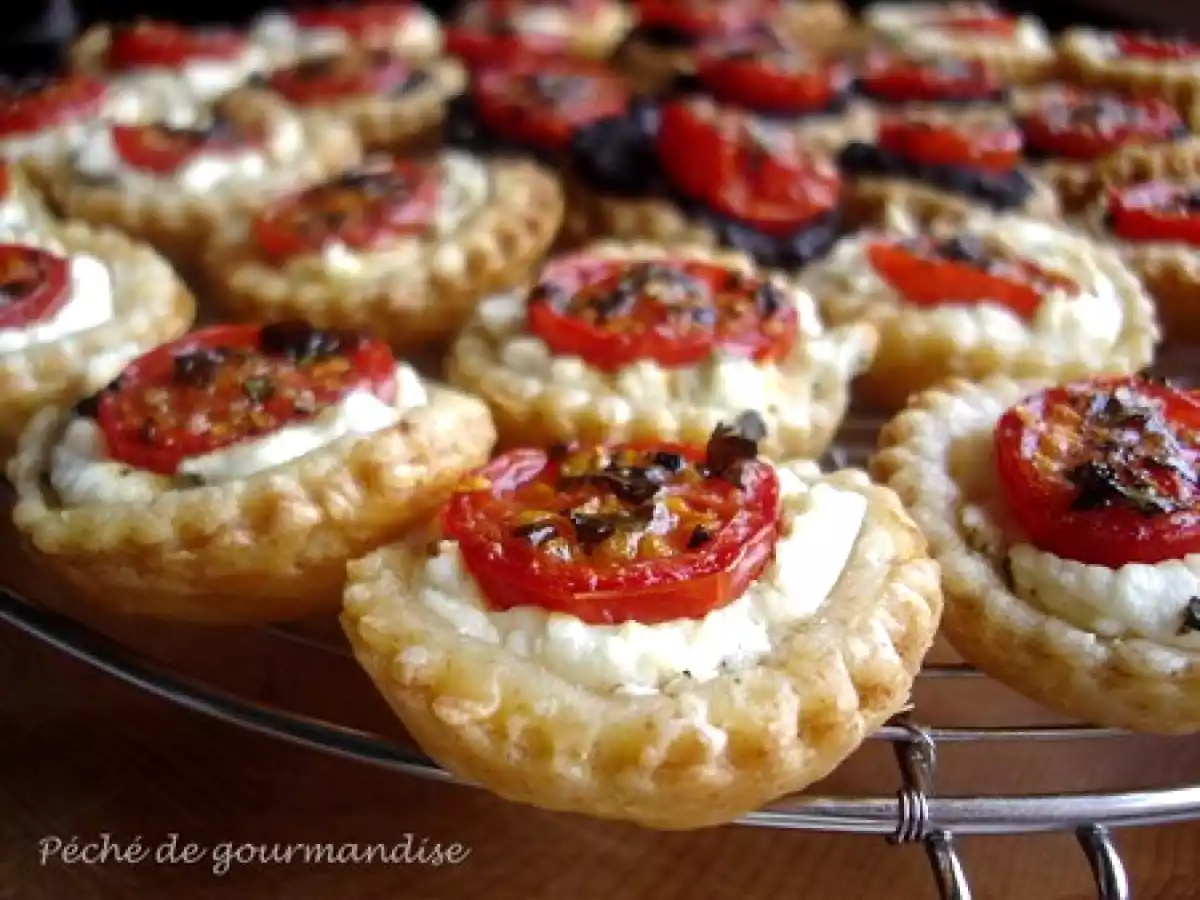 Mini-tartelettes au chèvre frais et tomates cerises - photo 3