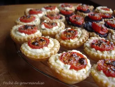 Mini-tartelettes au chèvre frais et tomates cerises - photo 2