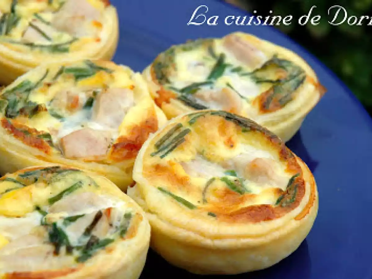 Mini-tartelettes au poulet et mosaïque de Saint Valentin pour Guylaine