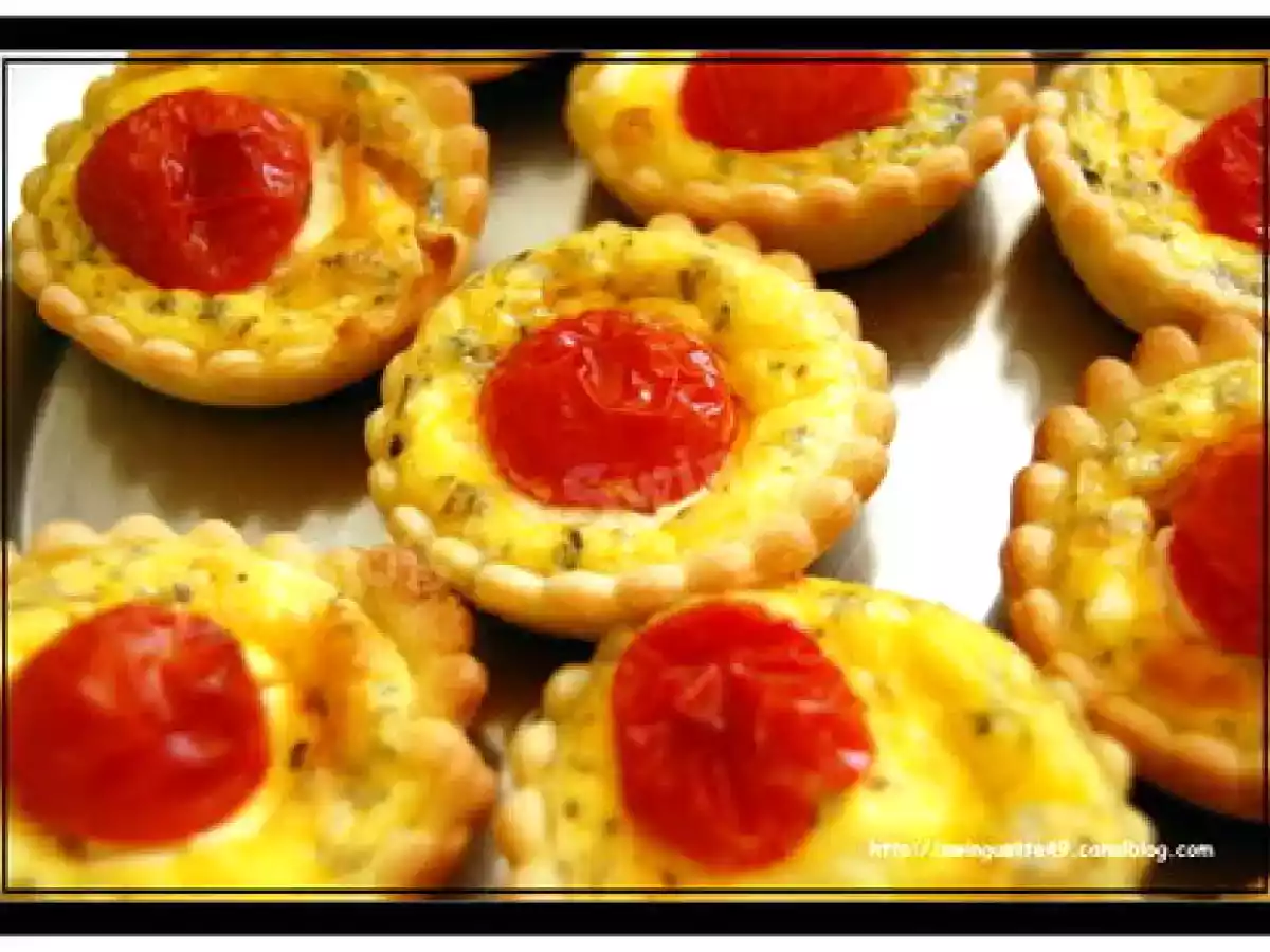 MINI TARTELETTES aux TOMATES CERISES, CHEVRE et HERBES DE PROVENCE - photo 2
