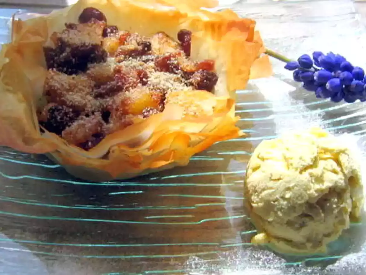 Mini tartelettes filo aux pommes et aux épices