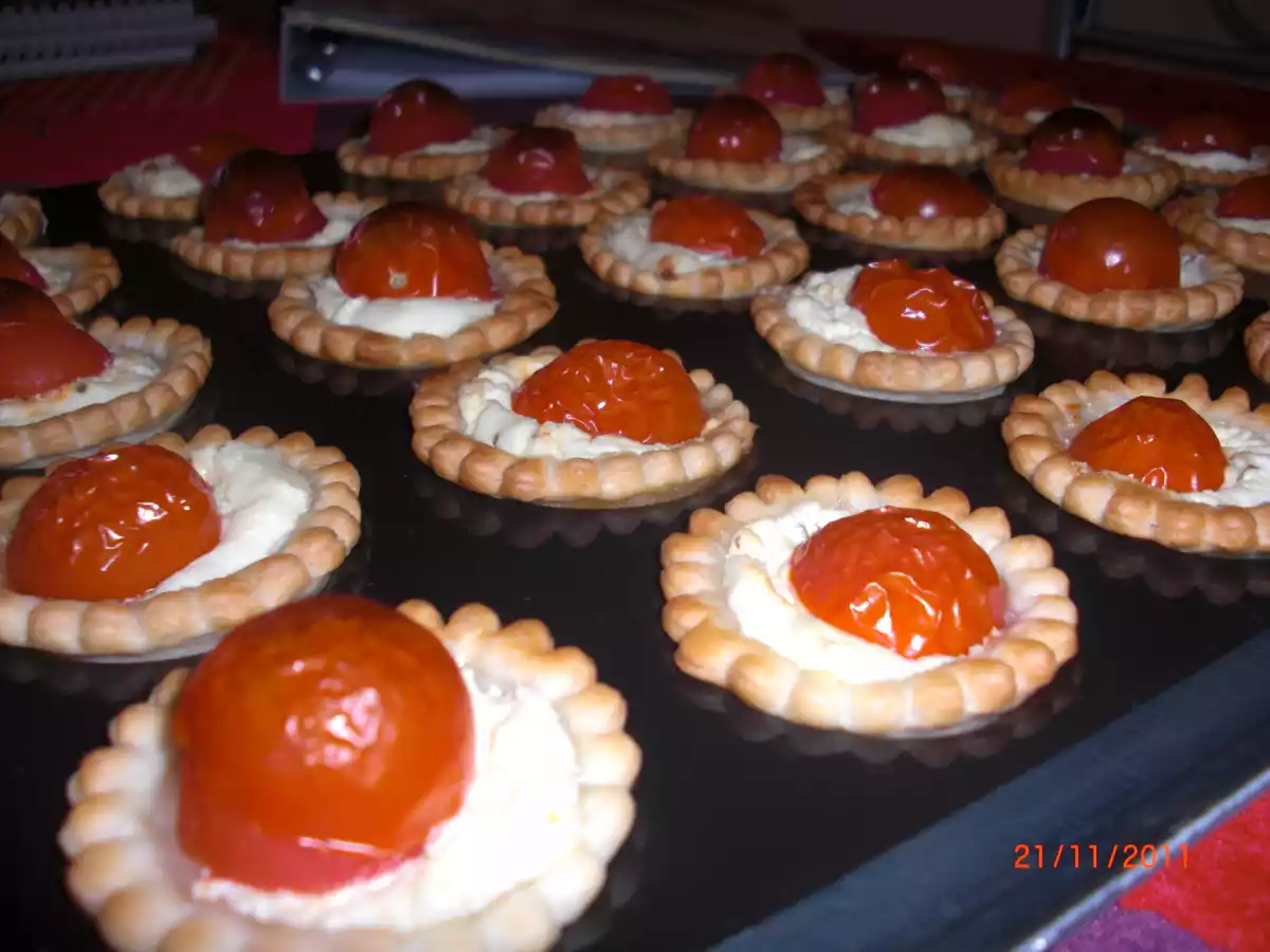 Mini tartelettes tomates cerise / boursin - photo 3