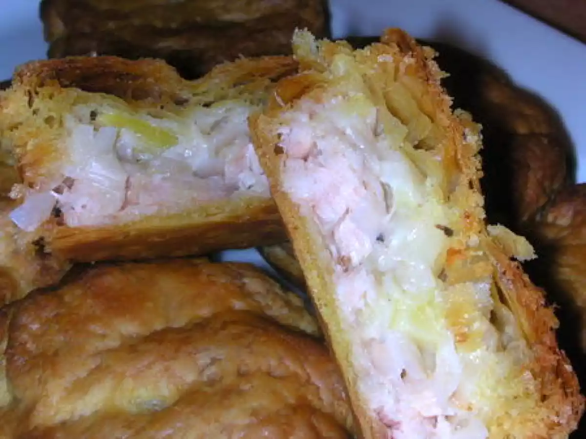 MINI TOURTES au saumon et aux poireaux - photo 2