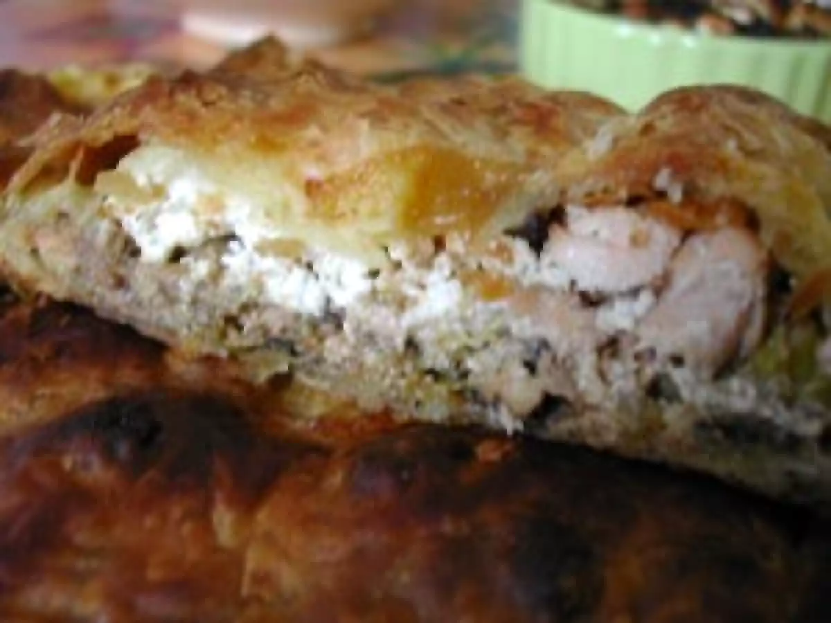 Mini tourtes saumon, poireaux, chèvre