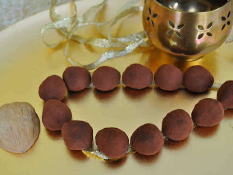 Mini-truffes chocolat et noix fraîches - photo 2
