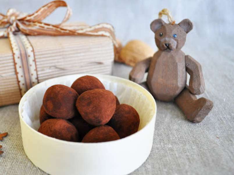 Mini-truffes chocolat et noix fraîches - photo 3
