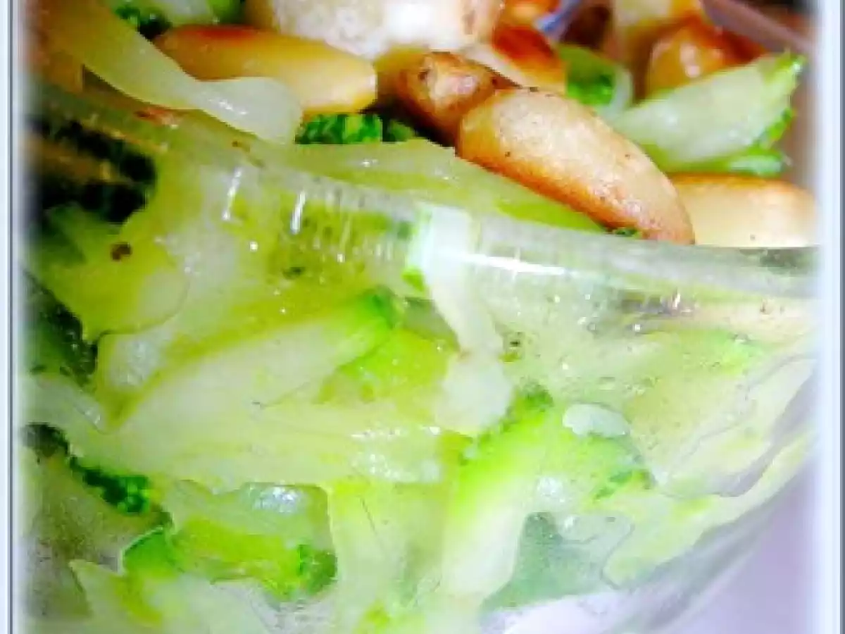 MINI VERRINES COURGETTES ET PIGNONS DE PIN