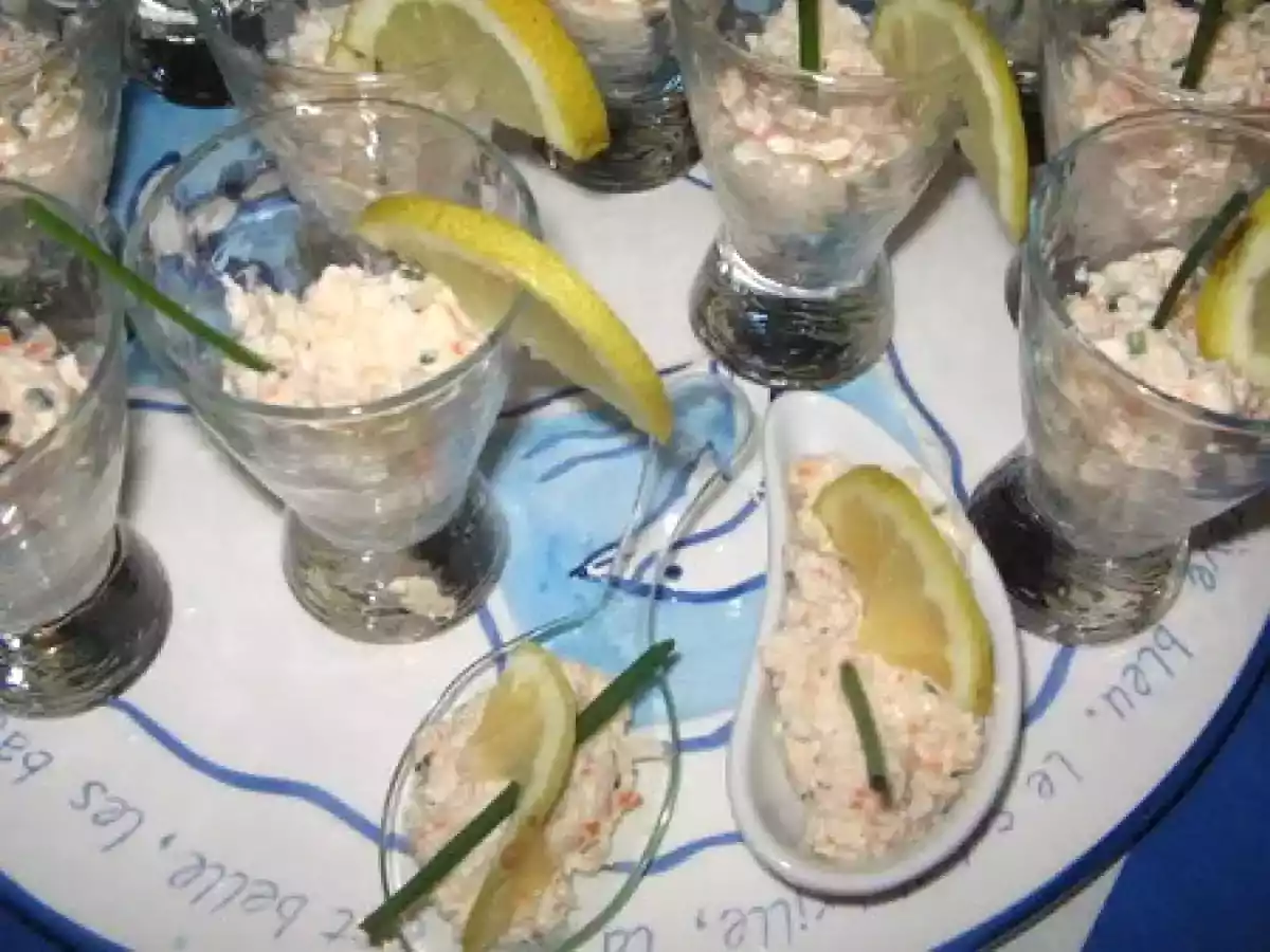 Mini verrines de mousse de crabe au mascarpone - photo 2