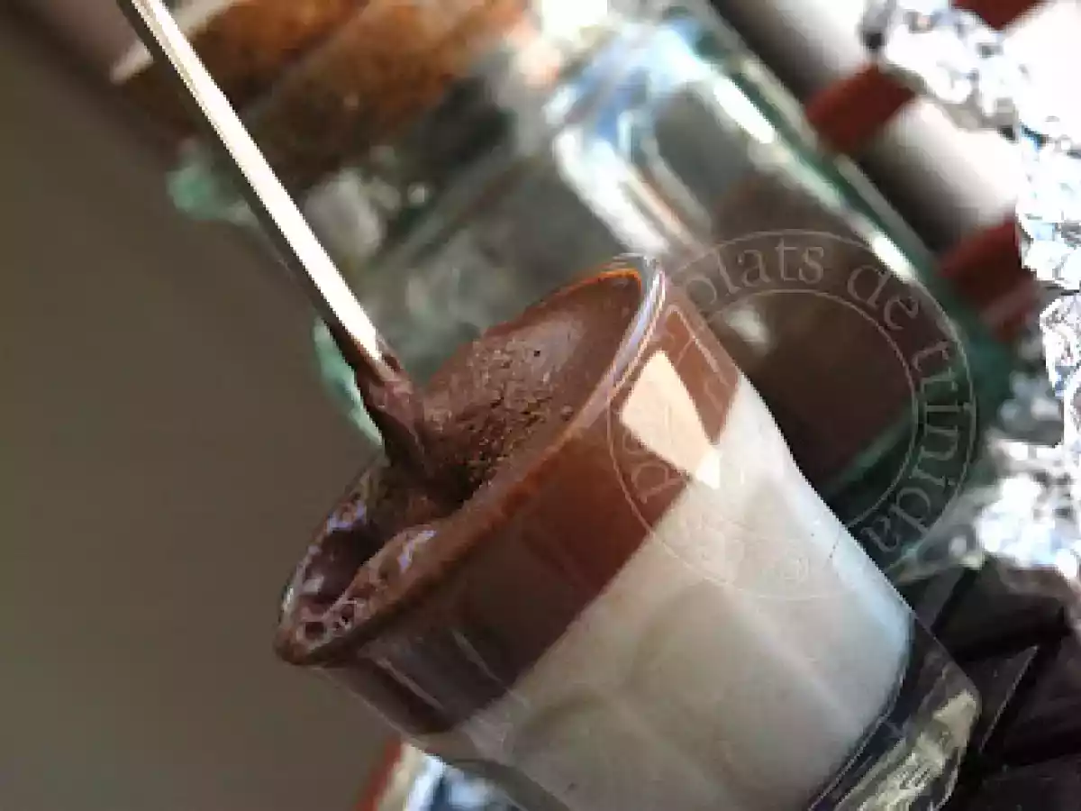 Mini verrines mousse poire et ganache chocolat noir aux épices - photo 3