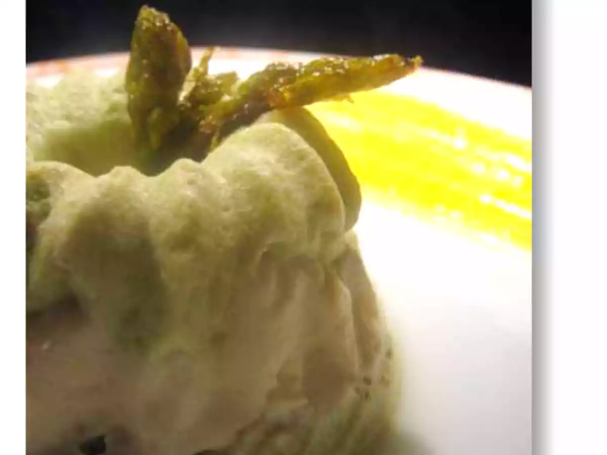 MINIBAVAROIS AUX DEUX ASPERGES SAUCE MALTAISE - photo 3