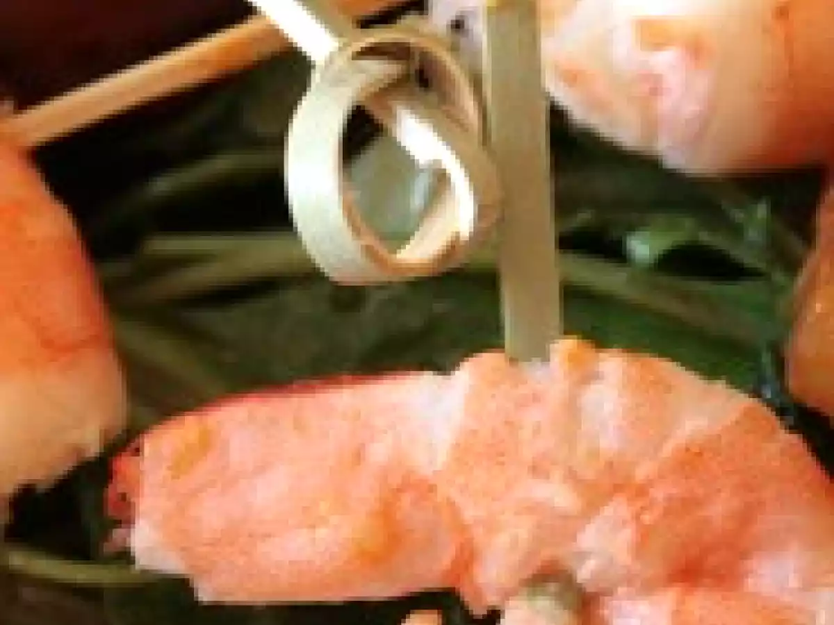 Minis-brochettes crevettes, ananas, chorizo sans gluten