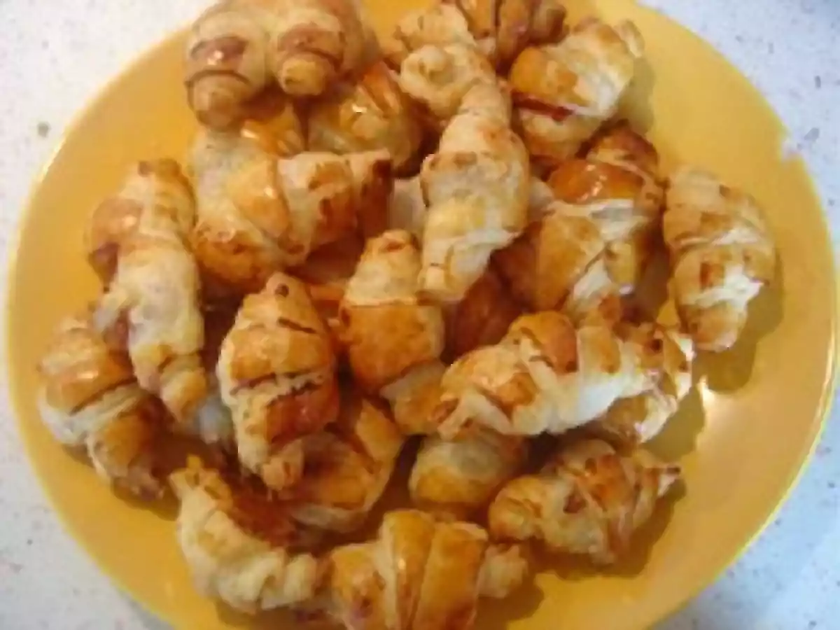 Minis-croissants Saumon crème moutarde