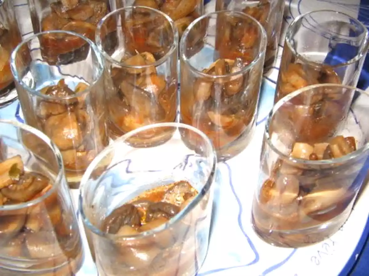 Minis verrines de champignons a la grecque - photo 2