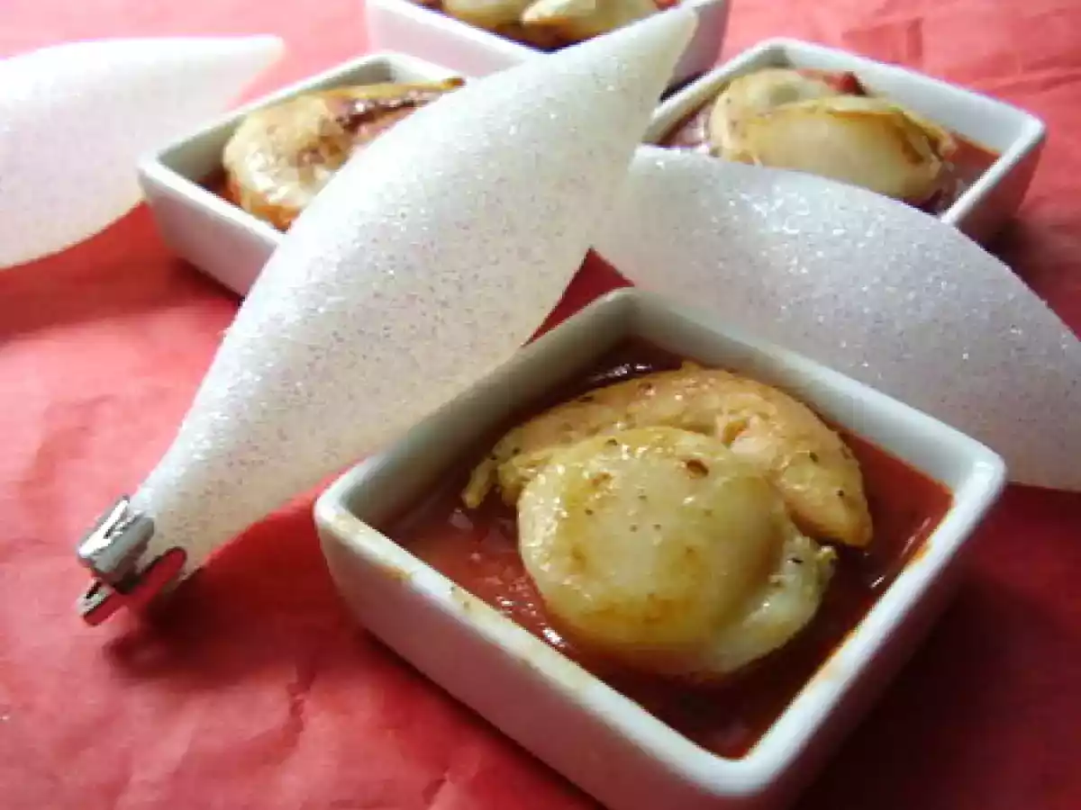 Mise en bouche de Saint-Jacques.Recettes festives #20