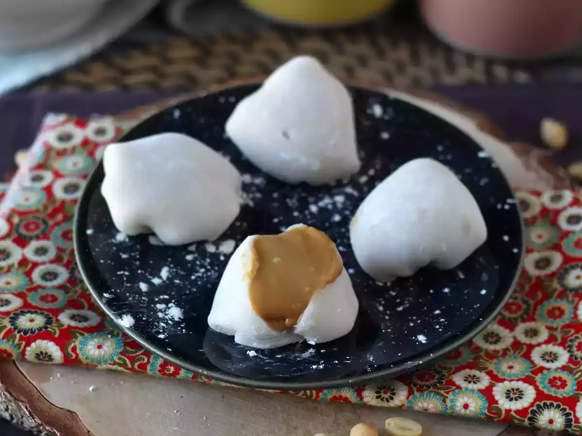 Mochis au beurre de cacahuètes