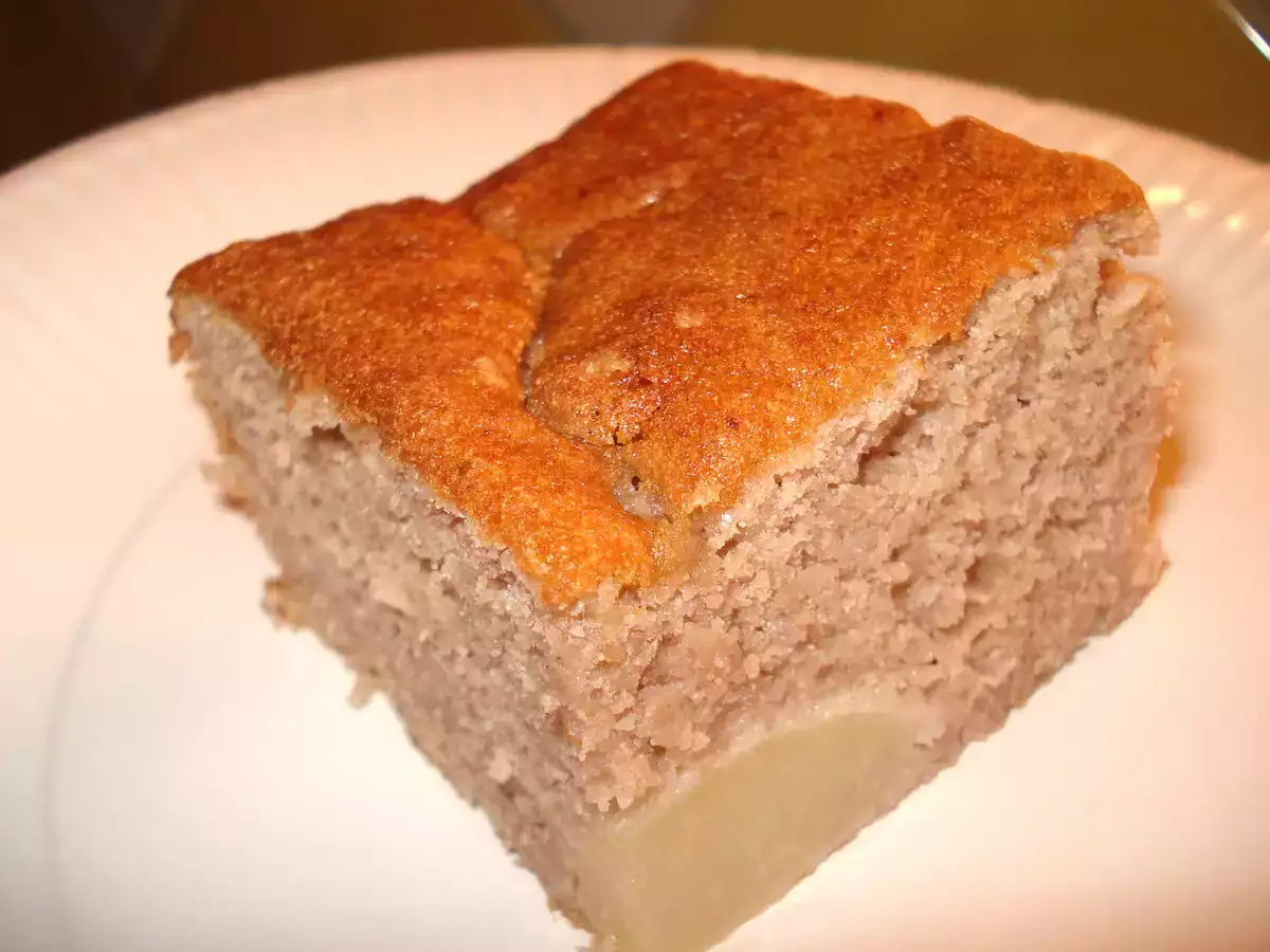 Moelleux à la crème de châtaigne et aux poires. - photo 2