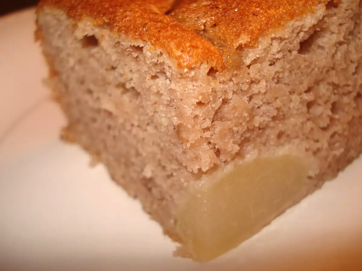 Moelleux à la crème de châtaigne et aux poires. - photo 3