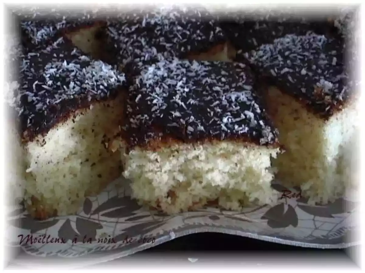 Moëlleux à la noix de coco et au chocolat - photo 2
