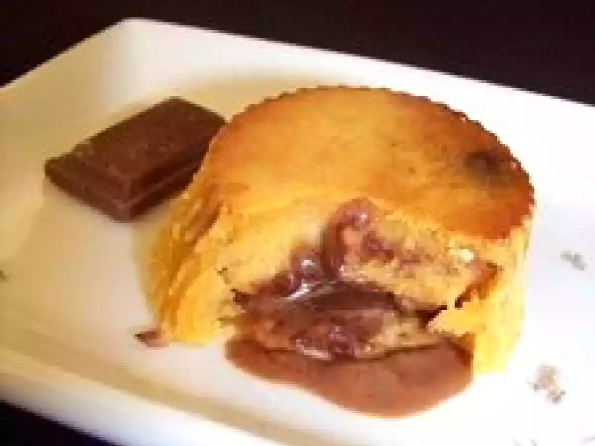 Moelleux abricot, coeur coulant chocolat à la lavande