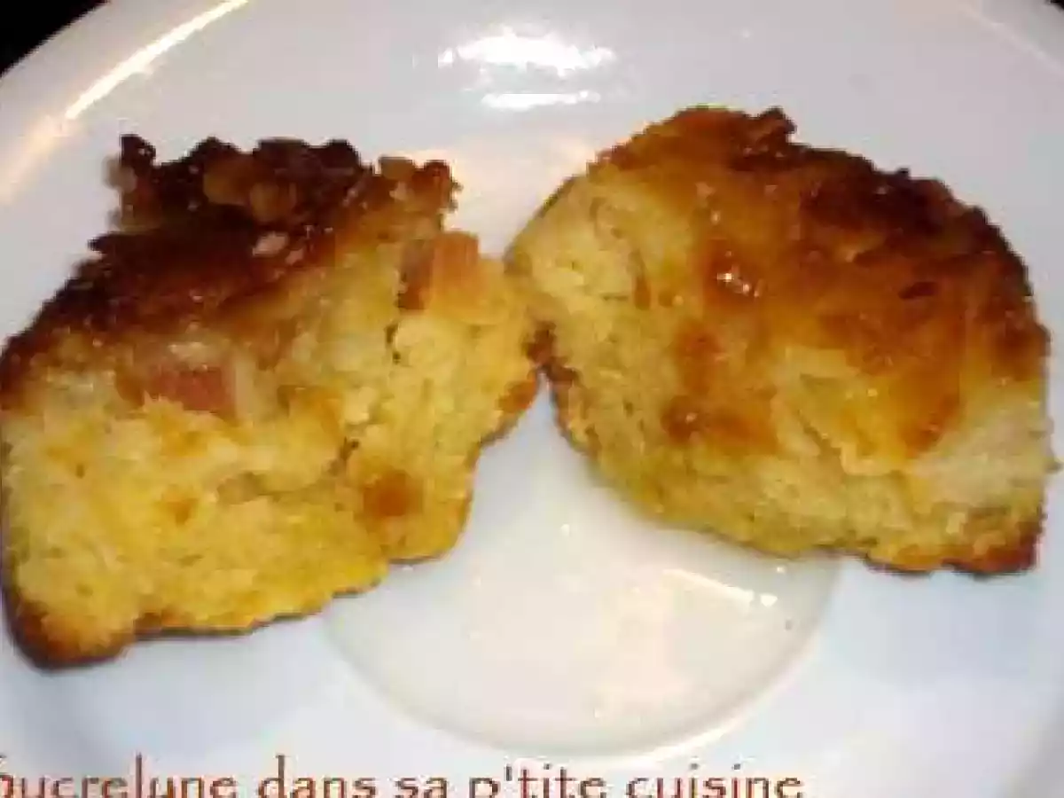 Moelleux ananas sur caramel aux amandes - photo 2