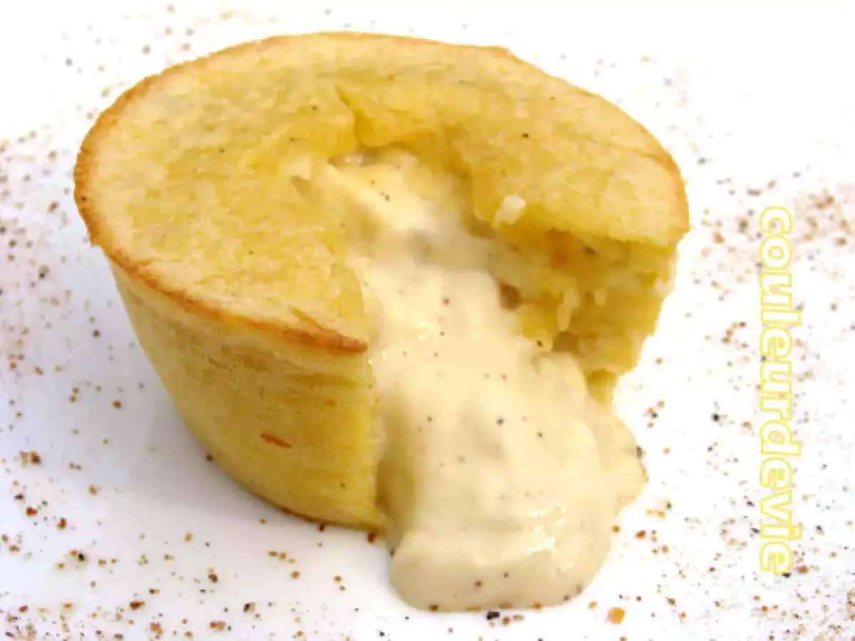 Moelleux au cèleri-rave coeur coulant sauce bâtarde - photo 3