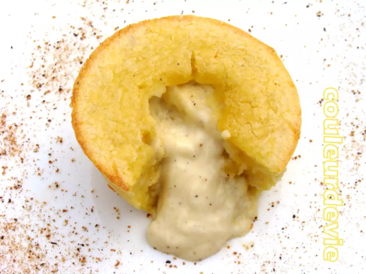 Moelleux au cèleri-rave coeur coulant sauce bâtarde - photo 4